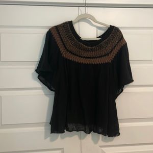Free people black sweater medium